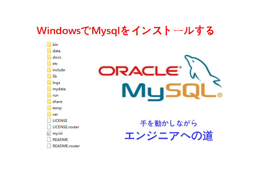 windowsでmysqlインストール