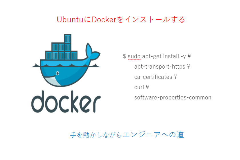 ubuntuにdockerをインストールする