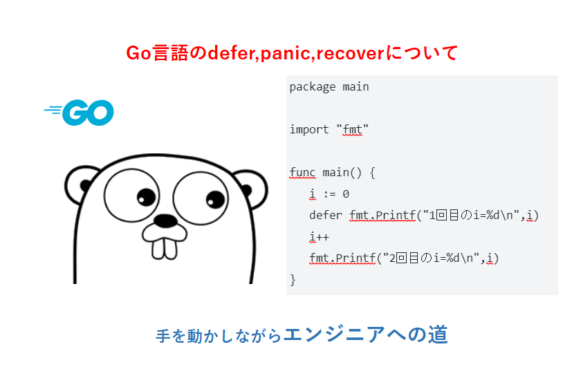 Go言語defer-panic-recoverについて